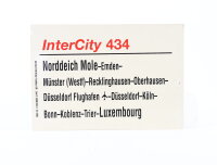 Zuglaufschild Waggonschild InterCity 434...