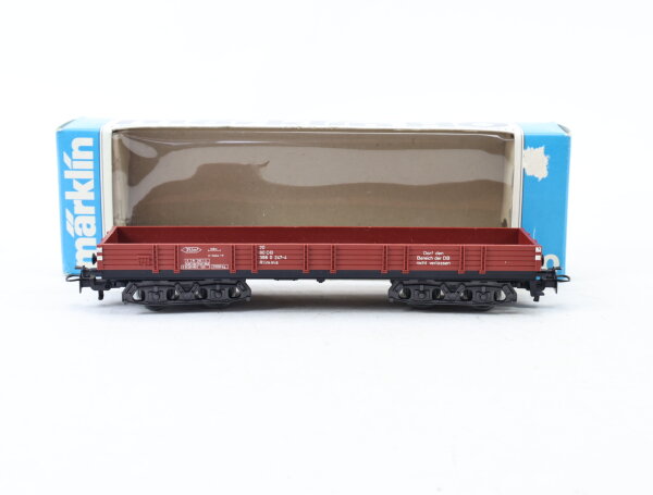 Märklin H0 4437 offener Güterwagen Niederbordwagen 247-4 DB