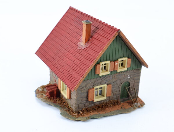 Spur H0 Gebäude Haus mit Wasserrad Wassermühle