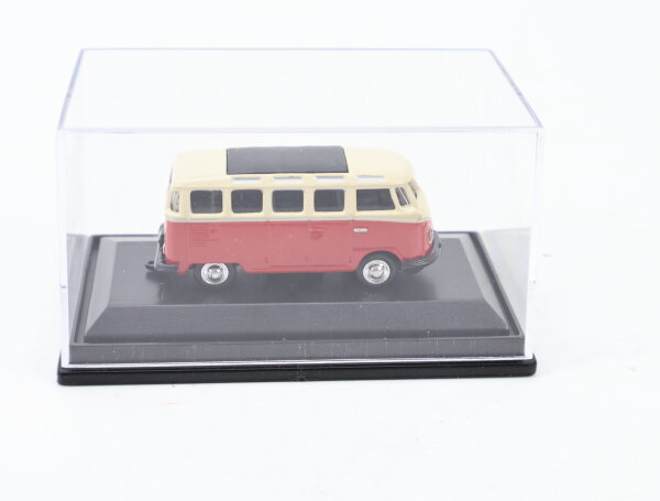 Schuco H0 03743 Modellauto PKW VW Bus T1 Samba rot/weiß 1:87