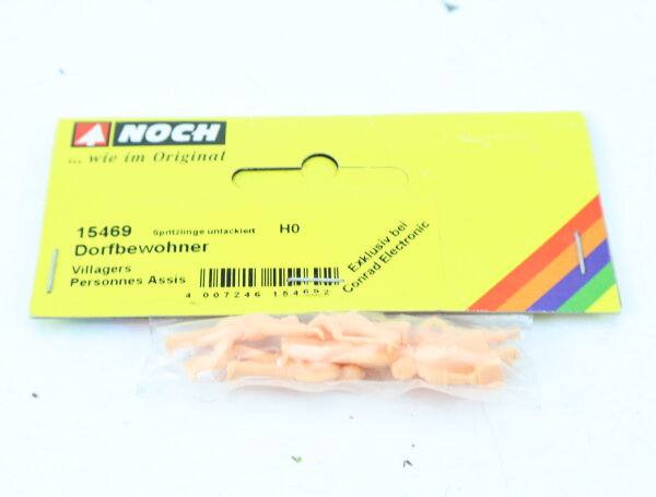 Noch H0 15469 Figuren-Set 6-tlg. Dorfbewohner Spritzlinge unlackiert 1:87