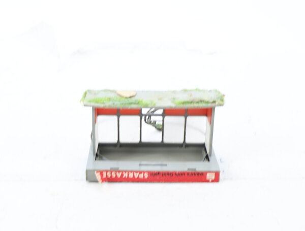 Spur H0 Gebäude Wartehäuschen Bushaltestelle Haltestelle / Licht