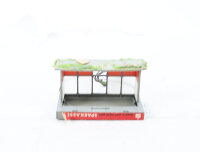 Spur H0 Gebäude Wartehäuschen Bushaltestelle Haltestelle / Licht