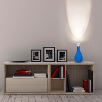 Lichtsack Spot Kabellose Tischleuchte in blau, dimmbar, wiederaufladbar Original