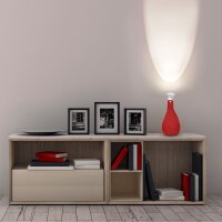 Lichtsack Spot Kabellose Tischleuchte in rot, dimmbar, wiederaufladbar Original