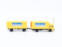 Wiking H0 25551 Modellauto LKW Post-Koffer-Lastzug MAN /...