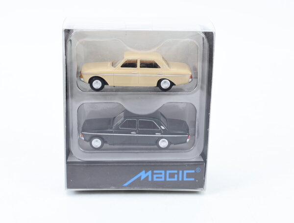 Herpa Magic H0 451550 Modellautoset 2x PKW Ford Taunus P5 schwarz/beige 1:87