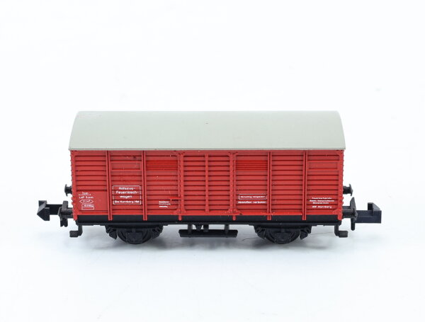 Minitrix N 3514 Güterwagen Hilfszug-Feuerlöschwagen der DB