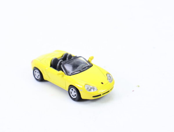 JoyCity 014 Modellauto PKW Porsche Boxster Gelb Cabrio 1:72