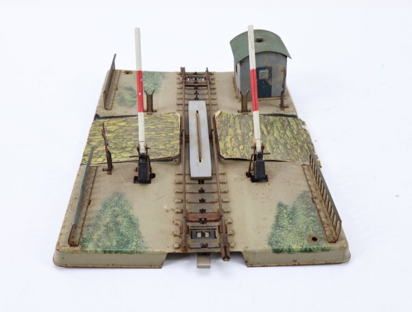 Märklin H0 7054 M-Gleis Bahnübergang mechanisch / Blech