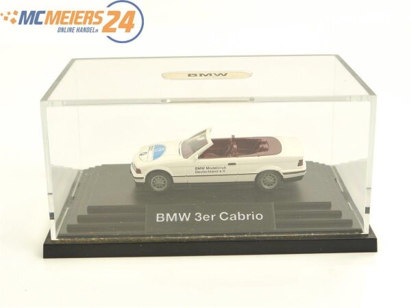 E188 Wiking H0 Modellauto PKW BMW 3er Cabrio "BMW Modellclub" Sondermodell1:87