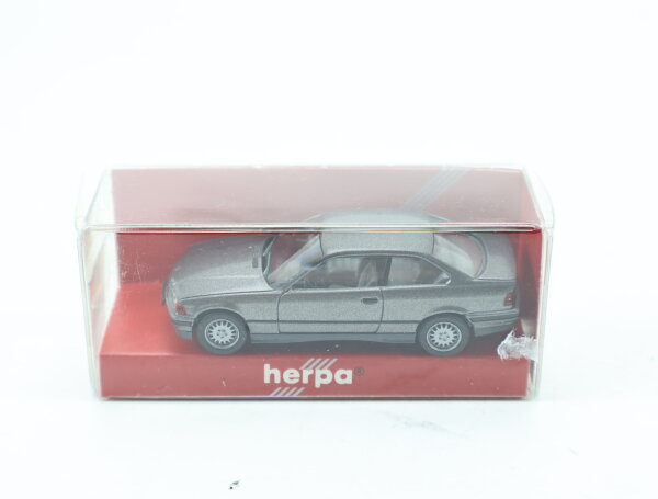 Herpa H0 030977 Modellauto PKW BMW 325 i Coupé Dunkelgrau 1:87