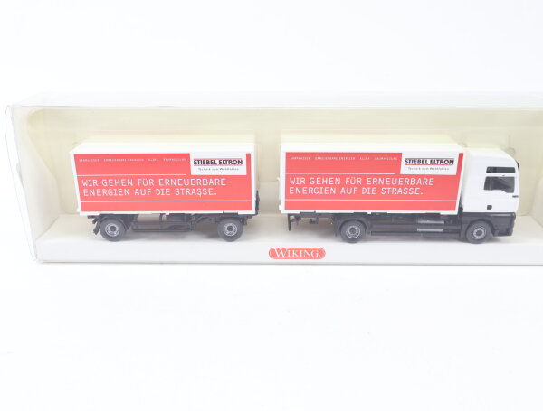 Wiking H0 8097 Modellauto Wechselkoffer-Lastzug (MAN TGA XXL) 1:87