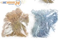 E437 Landschaftsbau 4-tlg. Moos Dekomoos Islandmoos rotbraun grünbraun blau weiß