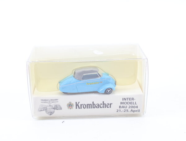 Wiking H0 2528 Modellauto PKW Messerschmidt KP 201 Dreirad "Krombacher" 1:87