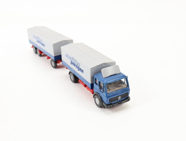 Wiking H0 Modellauto LKW MB 1632 Fernlastzug Spedition Ponsgen 1:87