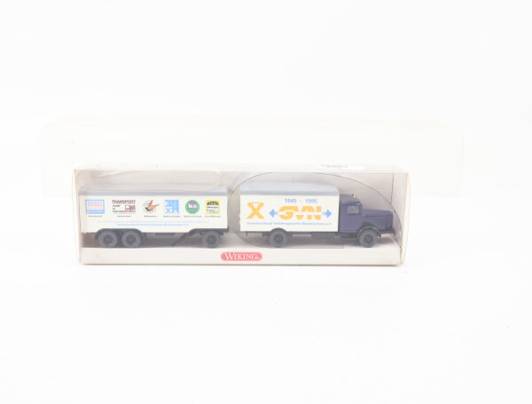 Wiking H0 Modellauto LKW / Hängerzug Büssing 8000 GVN 1:87