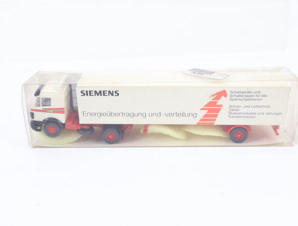 Wiking H0 Modellauto LKW MB "SIEMENS Energieübertragung und -verteilung" 1:87