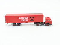 Wiking H0 542 Modellauto LKW MB Koffer-Sattelzug "Schieder Möbel" 1:87