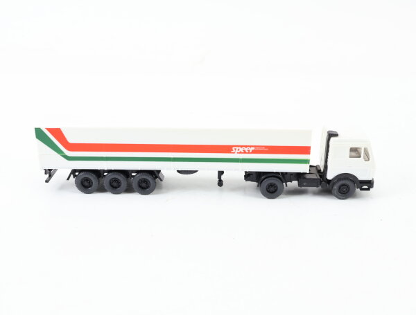 Wiking H0 515/9 Modellauto LKW MB 1635 S Pritschen-Sattelzug "Speer" 1:87
