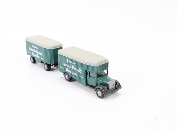 Wiking H0 845/2 Modellauto Mercedes L 2500 Möbellastzug "Heinrich Honold" 1:87