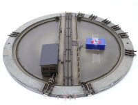 Märklin H0 7186 elektrische Drehscheibe für M-Gleis mit Stellpult / Blech