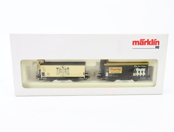 Märklin H0 31636 Güterwagen-Set 2-tlg. m. Brhs. "Weinessig" 513 716/717 / NEM