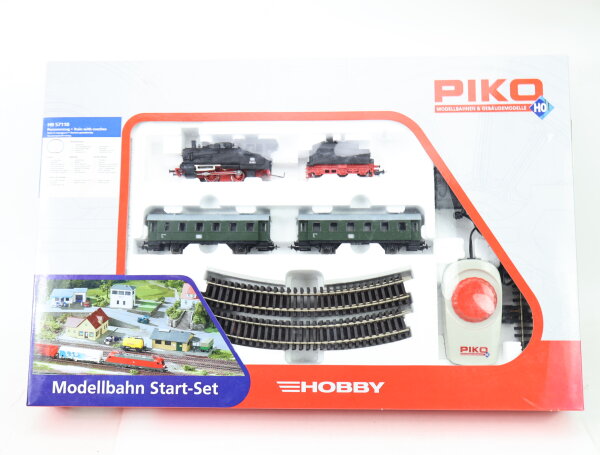 Piko H0 57110 Start-Set Tenderlok + Personenwagen + Gleise + Fahrregler