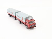 Wiking H0 455/2 Modellauto LKW MB Pritschen-Lastzug...
