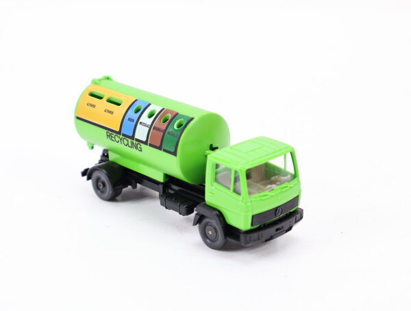 Wiking H0 643/20 Modellauto LKW MB 814 Recycling-Container 1:87