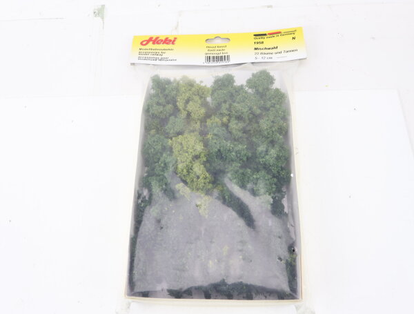 Heki N 1958  Landschaftsbau Mischwald 22x Bäume und Tannen 5-12 cm