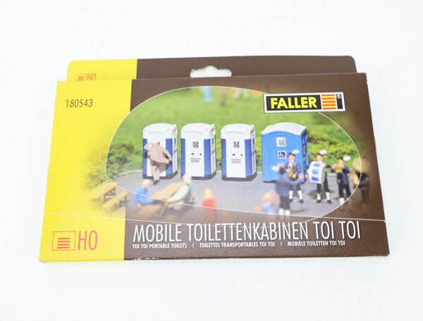 Faller H0 180543 Ausschmückung Bausatz mobile Toilettenkabinen "TOI TOI"