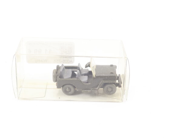 Wiking H0 451/1B Modellauto PKW Jeep Typ 4 olivgrün basaltgrau 1:87