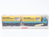 Wiking H0 571 01 37 Modellauto Wechselpritschen-Lastzug...