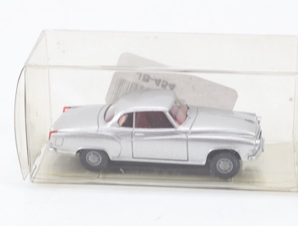 Wiking H0 Modellauto PKW Borgward Isabella Coupé Silber 1:87