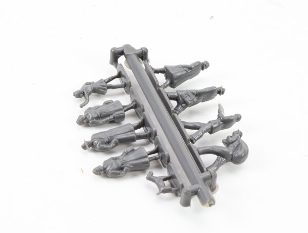 Wiking H0 1233 Zubehör Figuren-Set 9-tlg. "unbemalte Fußgänger" staubgrau~ 1:87