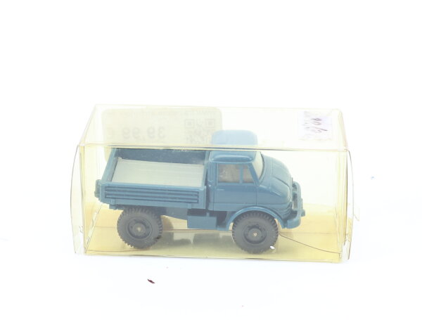 Wiking H0 484/2C Modellauto Unimog 406 ozeanblau 1:87