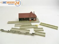 E439 Faller H0 110093 Gebäude Bahnhof "Wiesental" mit Bahnsteig / Licht