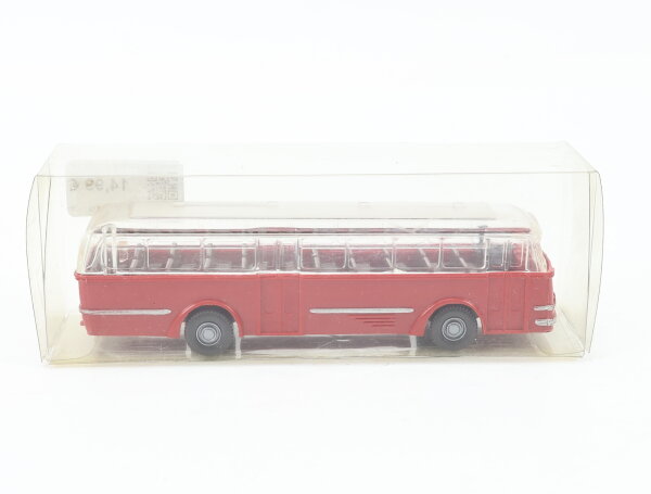 Wiking H0 1165/3D Modellauto Büssing Trambus (ohne Büssing) rot 1:87