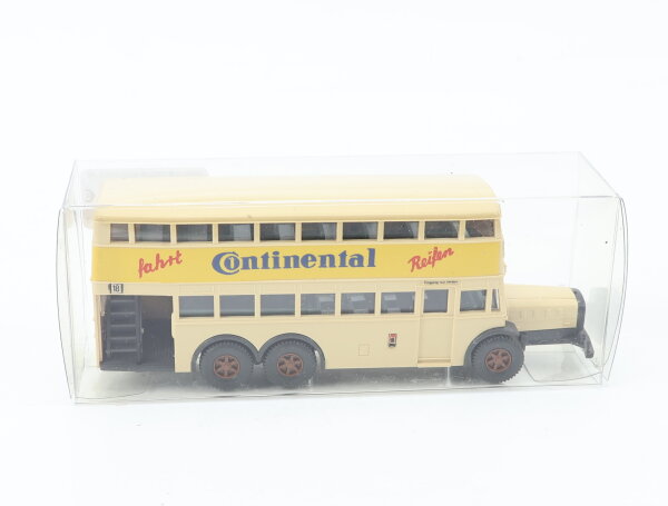 Wiking H0 873/3d Modellauto Berliner Doppeldecker Bus D38 "Continental" 1:87