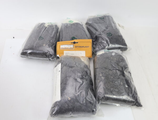 Merkur 100101 5x Landschaftsbau Modelliermasse grau