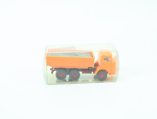 Wiking H0 1150/1F Modellauto LKW Schuttwagen Henschel rotorange weinrot 1:87