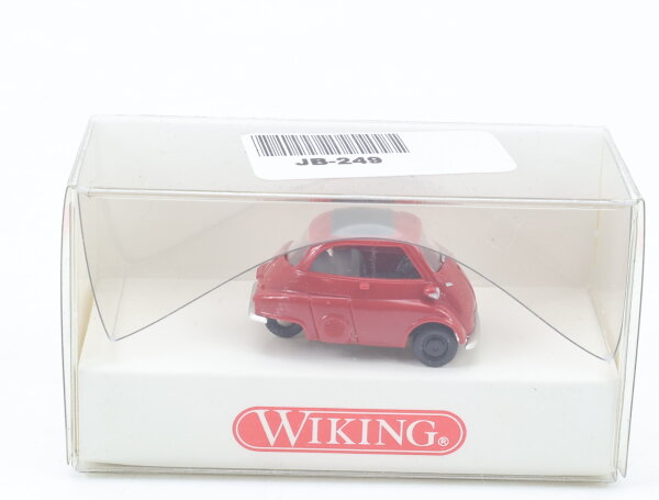Wiking H0 808 02 22 Modellauto PKW BMW Isetta 3-Rad Rot 1:87