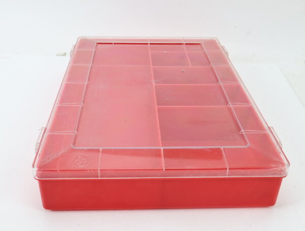 Kleinteilemagazin Sortierkasten Kleinteilebox Sortimenskasten rot