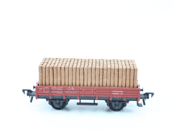 Fleischmann H0 5011 offener Güterwagen Niederbordwagen 461024X05 DB braun