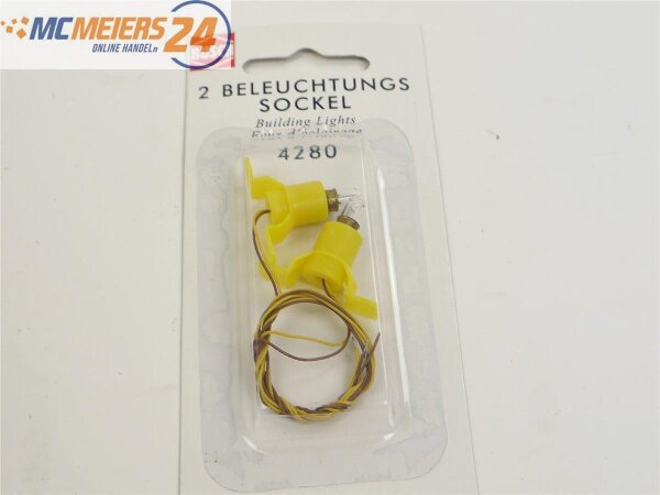 E439 Busch 4280 Zubehör 2-tlg. Beleuchtungssockel Beleuchtung *NEU*