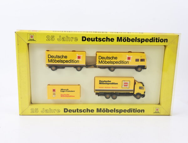 Wiking H0 Modellauto Set "25 Jahre Deutsche Möbelspedition" 1:87