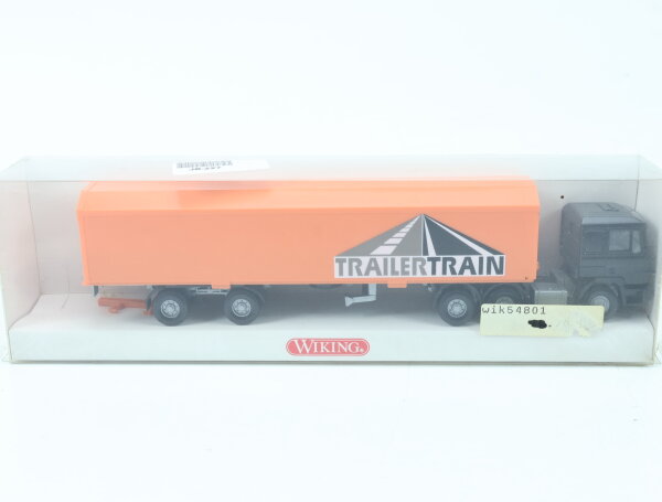 Wiking H0 548 01 29 Modellauto LKW HU-PAC-Sattelzug MAN "TrailerTrain" 1:87