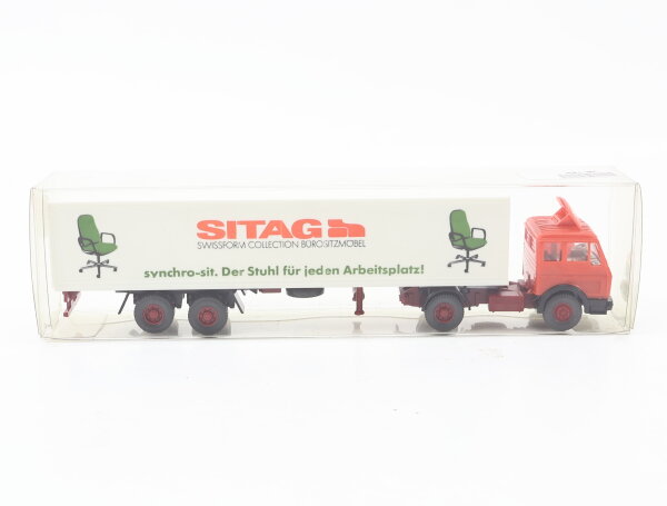 Wiking H0 Modellauto LKW MB 1626 "Sitag" Werbemodell 1:87