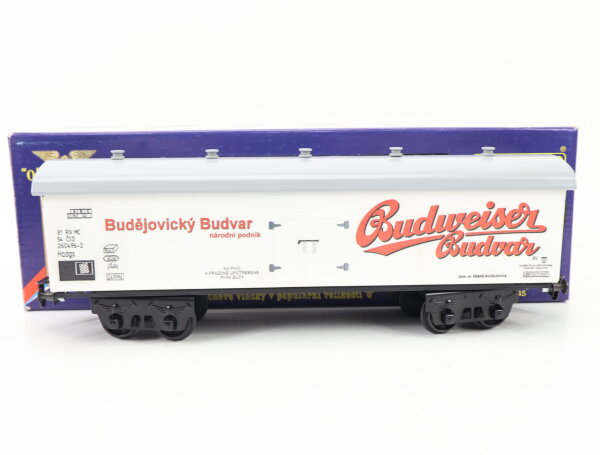 E1561 Merkur Spur 0 9533 Güterwagen Bierwagen "Budweiser Budvar" 260496-2 CSD